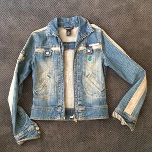 Roca Wear denim zip up jacket